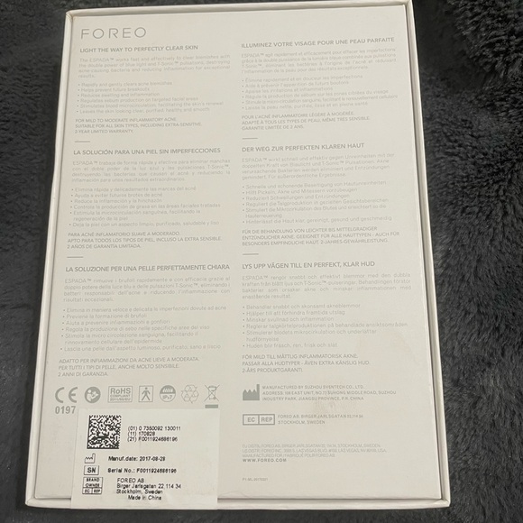 FOREO ESPADA - Blue Light Acne Treatment - Pink - NIB - Picture 6 of 6